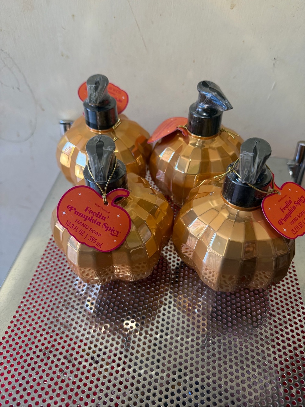 Feelin' Pumpkin Spicy Hand Soap - Orange Pumpkin Bottle